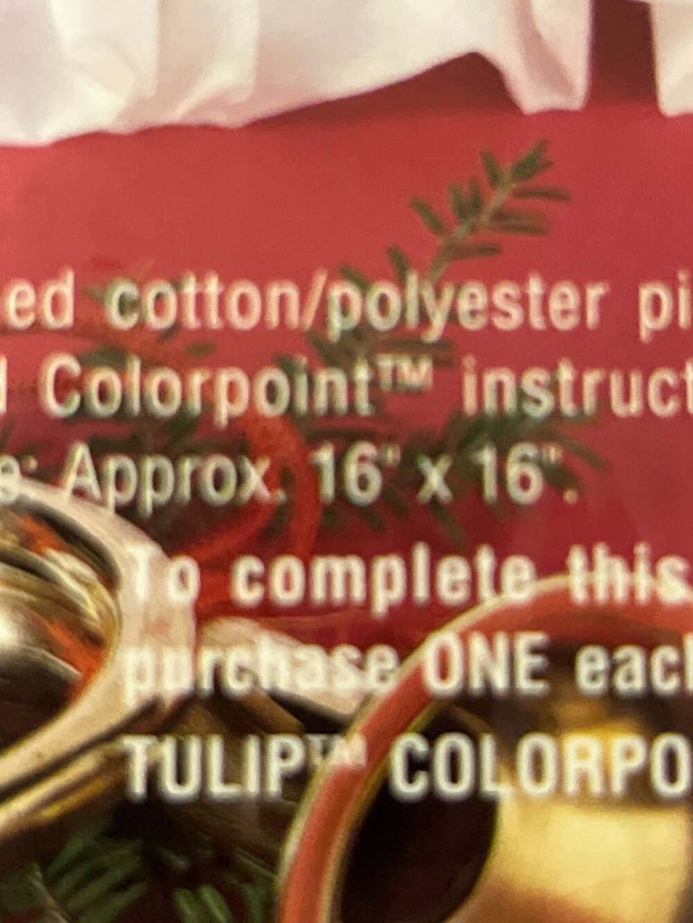 Vintage Bucilla Noel Pillow Kit 1993 ColorPoint Paintstitch NEW - Picture 8 of 9